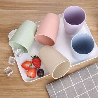 2020 Best Selling Wheat Straw Unbreakable Drinking Cup/Dishwasher safe Reusable Eco-friendly Biodegradable Healthy Tumbler