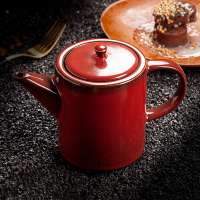 New Arrival Western Style Restaurant Use Porcelain 600Ml Banquet Coffee Pot, Hotel Crockery Tea Pots