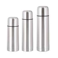 Portable high quality grade 750ml double wall insulated cup bottle metal stainless steel thermos office vacuum flask