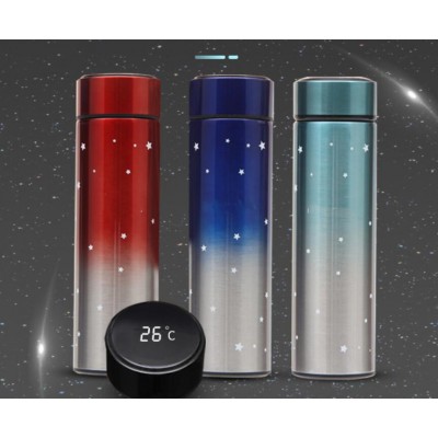 2020 New Intelligent Temperature Display Vacuum Insulated Water Bottle/double wall Smart Thermos with Temperature Display