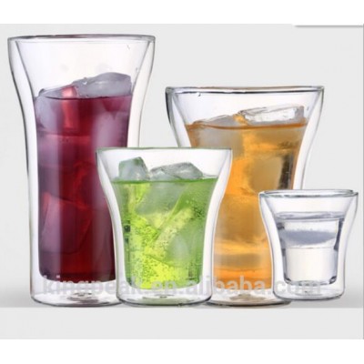 2019 Hot Sale Double Walled Clear Thermo Espresso Glasses/Glass Cappuccino Cups Double Walled Coffee Glasses Mugs Set