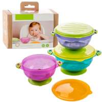 Stay Put Baby Feeding Bowls,3 Size Baby Bowl Set,Baby Utensils Bowls,Bpa Free