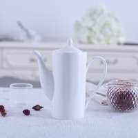 Wholesale restaurant new bone china ODM royal 550ml ceramic coffee tea pot