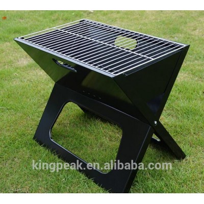 2019 Hot Sale Foldable and Portable Compact Notebook Charcoal BBQ X-grill/Good design Outdoor Notebook Charcoal Grill