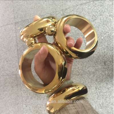 2019 Hot Sale Stainless steel 304 Fashion Golden Bracelet Flask/ Creative Hidden Stainless Steel Wine Bangle with Funnel