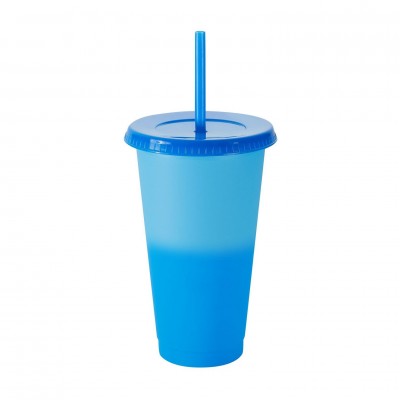 2020 Hot Sale Bulk Custom Printed 24oz Color Change Tumbler with Straw/Color Changing Cold Drink tumbler Cups