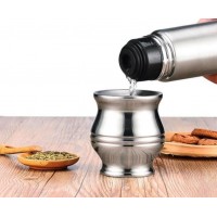 2020 New stainless steel Yerba Mate Natural Gourd/Tea Cup Set/Original Traditional Mate Cup/190ml instant yerba mate