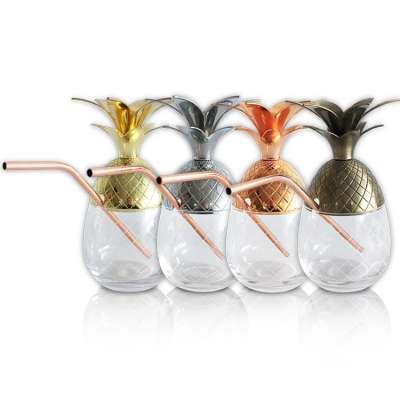 2020 New Pineapple Tumbler/Craft Cocktail Glass/Mid Century Modern Designer Bar Accessories